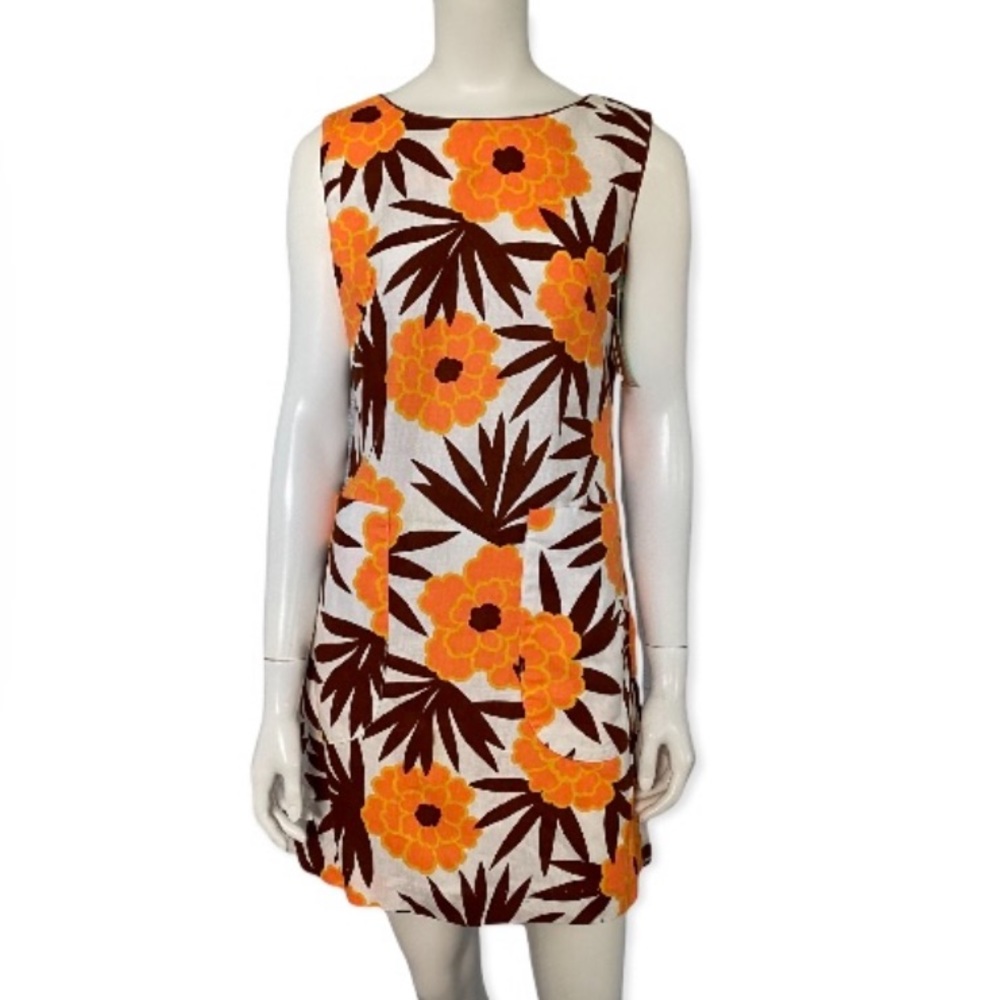 Vintage Evelyn Pearson Deadstock New  Shift Floral Dress